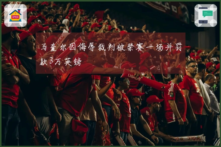 马奎尔因侮辱裁判被禁赛一场并罚款3万英镑